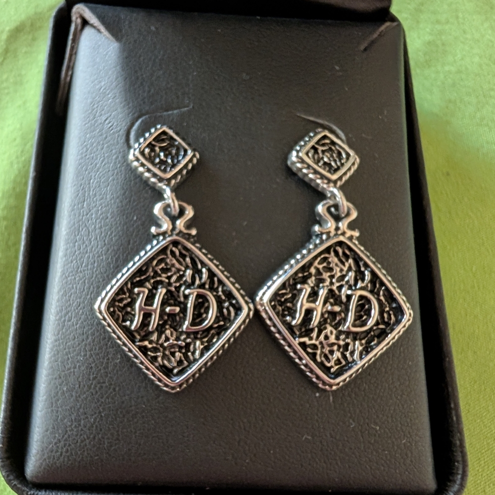 Harley-Davidson Silver Earrings